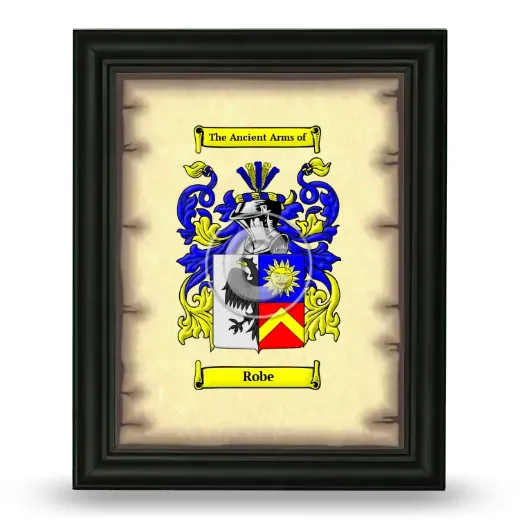 Robe Coat of Arms Framed - Black