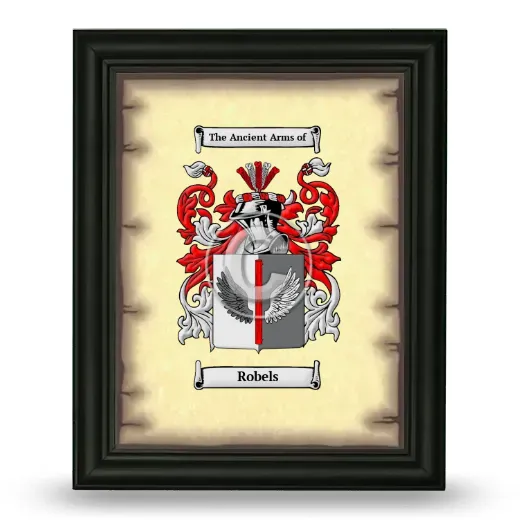 Robels Coat of Arms Framed - Black