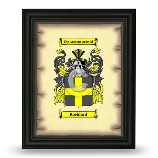 Rochford Coat of Arms Framed - Black