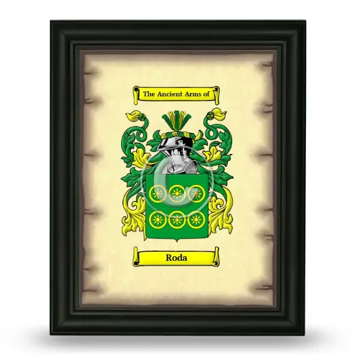 Roda Coat of Arms Framed - Black