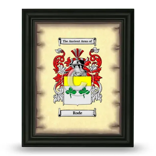 Rode Coat of Arms Framed - Black