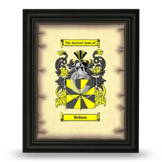 Rohan Coat of Arms Framed - Black