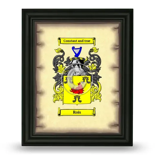 Rois Coat of Arms Framed - Black