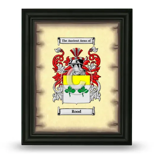 Rood Coat of Arms Framed - Black