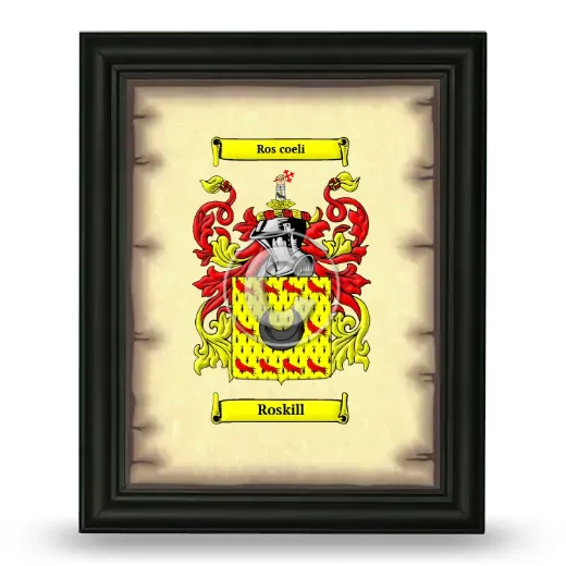 Roskill Coat of Arms Framed - Black
