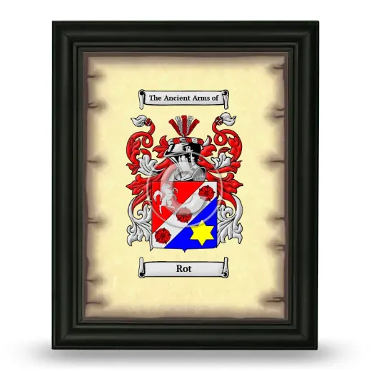 Rot Coat of Arms Framed - Black