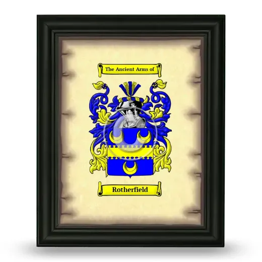 Rotherfield Coat of Arms Framed - Black