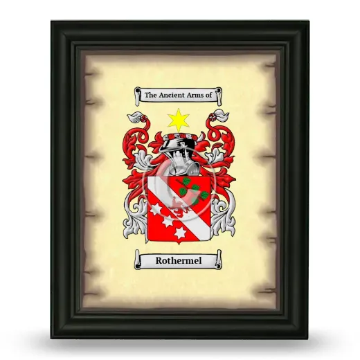 Rothermel Coat of Arms Framed - Black