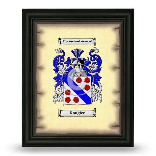 Rougier Coat of Arms Framed - Black