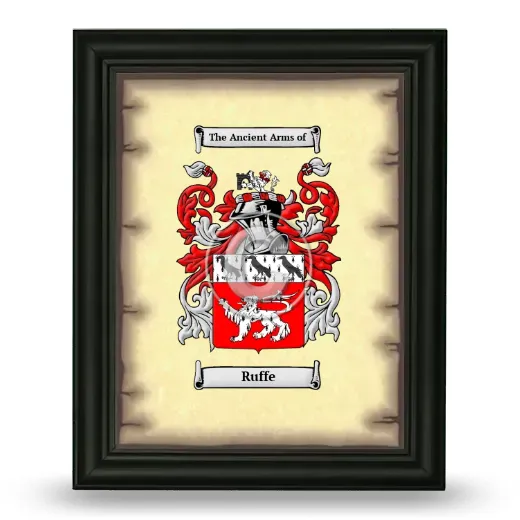 Ruffe Coat of Arms Framed - Black