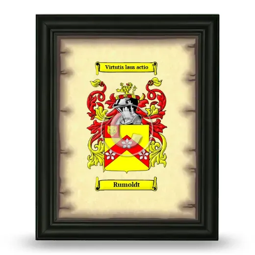Rumoldt Coat of Arms Framed - Black