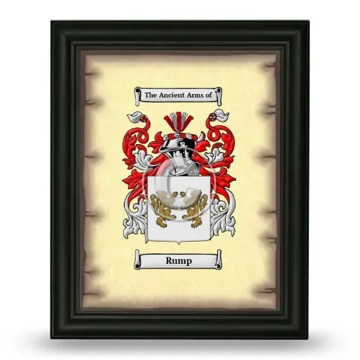 Rump Coat of Arms Framed - Black