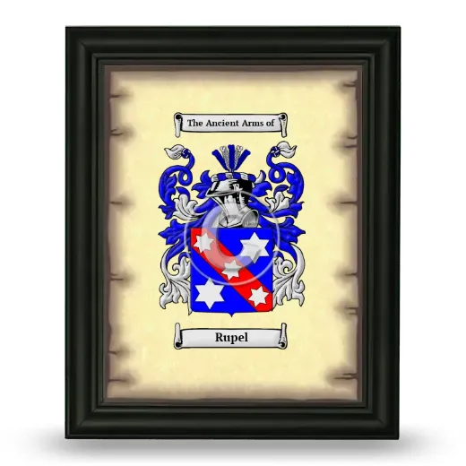 Rupel Coat of Arms Framed - Black