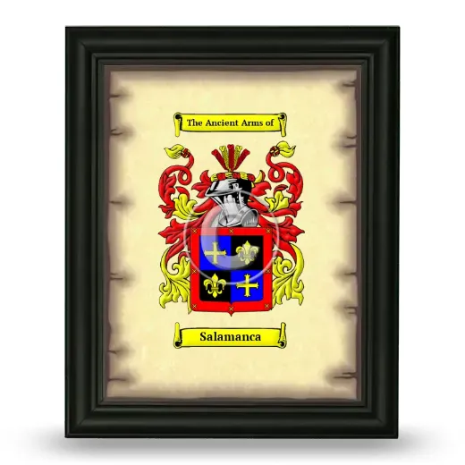 Salamanca Coat of Arms Framed - Black