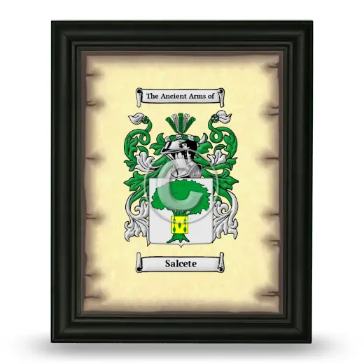 Salcete Coat of Arms Framed - Black