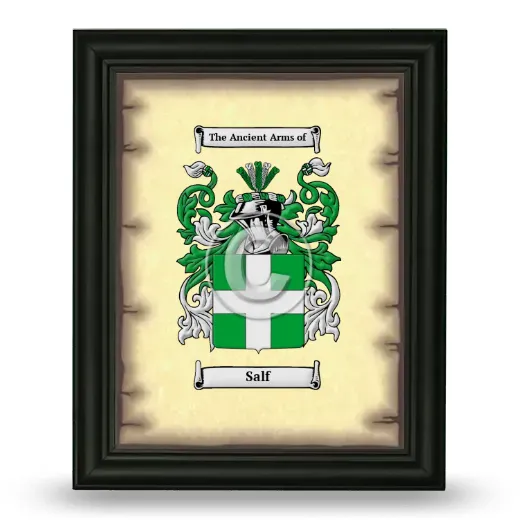 Salf Coat of Arms Framed - Black