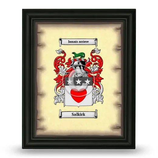 Salkirk Coat of Arms Framed - Black