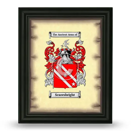 Scaresbright Coat of Arms Framed - Black