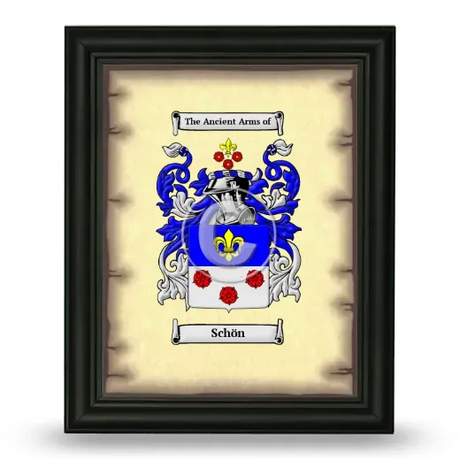 Schön Coat of Arms Framed - Black