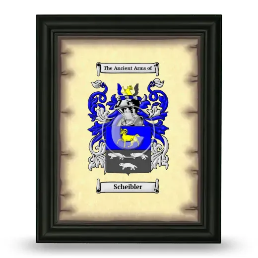 Scheibler Coat of Arms Framed - Black