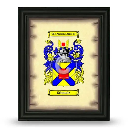 Schmalz Coat of Arms Framed - Black