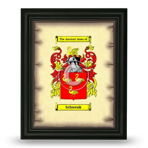 Schwenk Coat of Arms Framed - Black