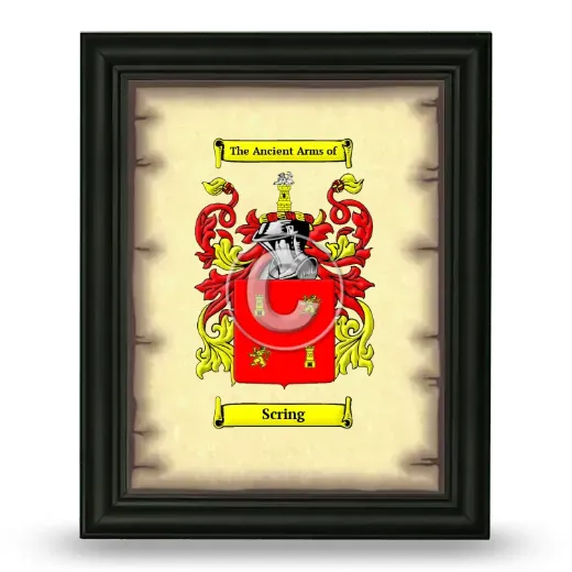Scring Coat of Arms Framed - Black
