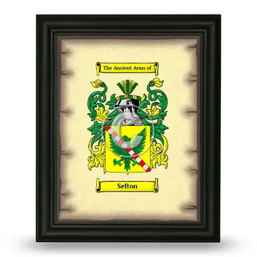 Sefton Coat of Arms Framed - Black
