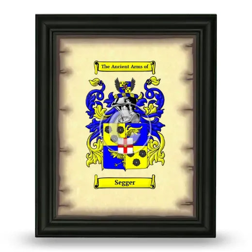 Segger Coat of Arms Framed - Black