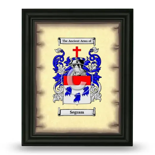 Segram Coat of Arms Framed - Black
