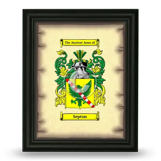 Septon Coat of Arms Framed - Black