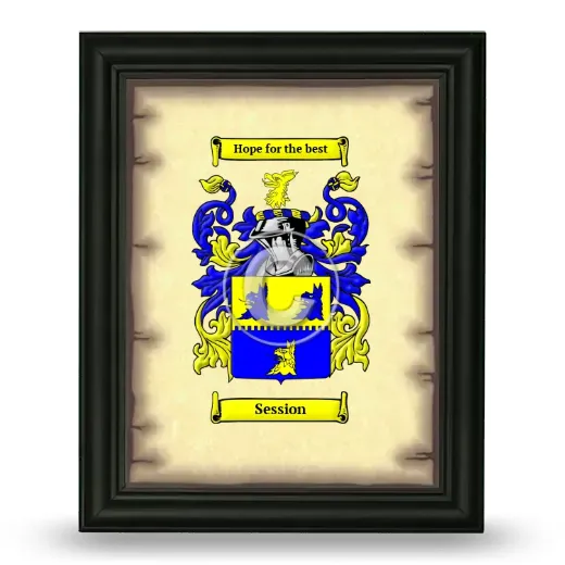 Session Coat of Arms Framed - Black
