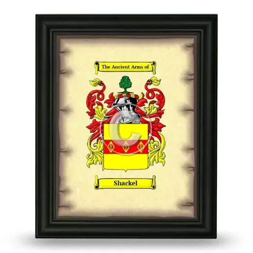 Shackel Coat of Arms Framed - Black