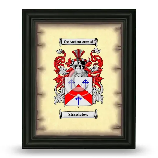 Shardelow Coat of Arms Framed - Black