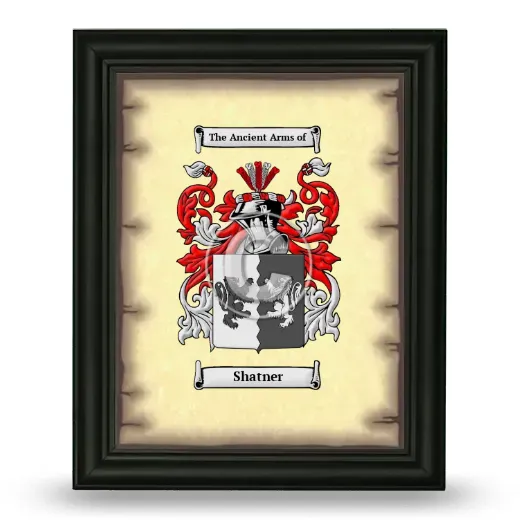 Shatner Coat of Arms Framed - Black
