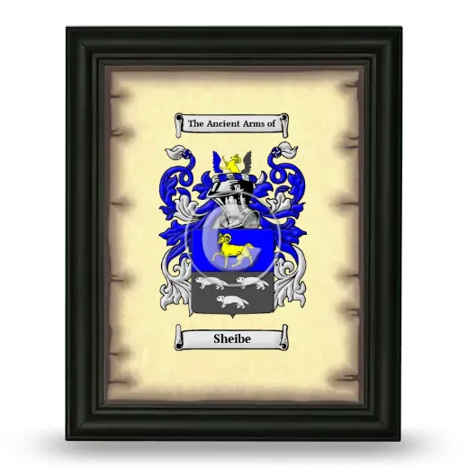 Sheibe Coat of Arms Framed - Black