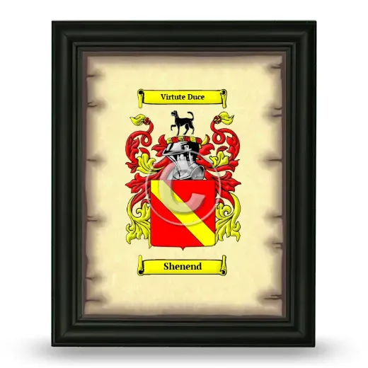 Shenend Coat of Arms Framed - Black