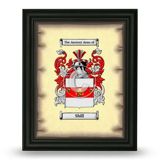 Shill Coat of Arms Framed - Black