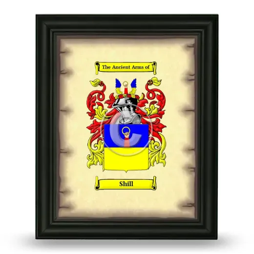 Shill Coat of Arms Framed - Black