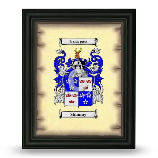 Shimmy Coat of Arms Framed - Black