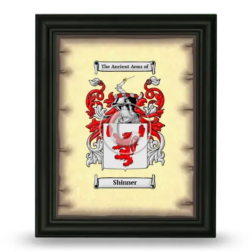 Shinner Coat of Arms Framed - Black