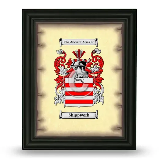 Shippwork Coat of Arms Framed - Black