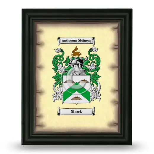Shock Coat of Arms Framed - Black
