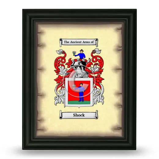 Shock Coat of Arms Framed - Black