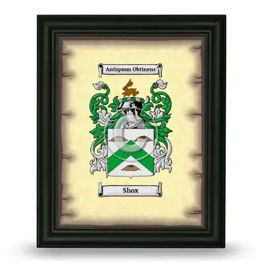 Shox Coat of Arms Framed - Black
