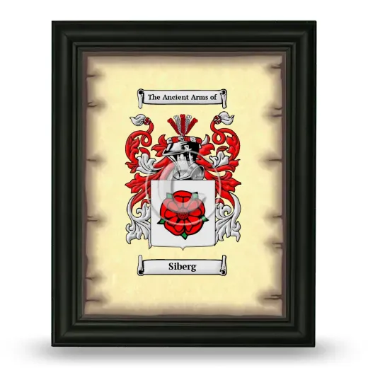 Siberg Coat of Arms Framed - Black