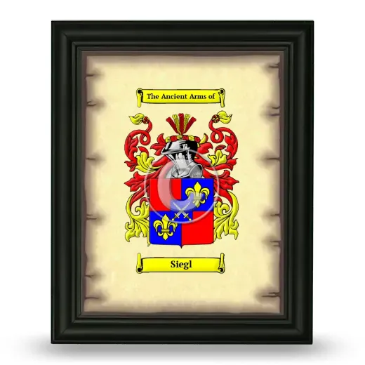 Siegl Coat of Arms Framed - Black