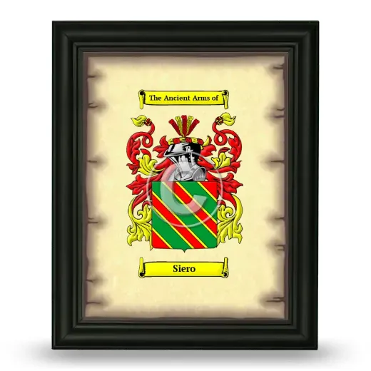 Siero Coat of Arms Framed - Black