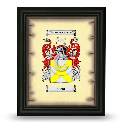 Silcut Coat of Arms Framed - Black