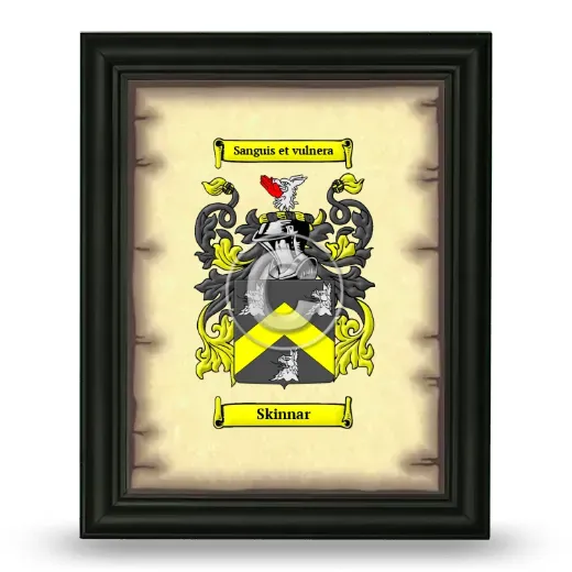 Skinnar Coat of Arms Framed - Black